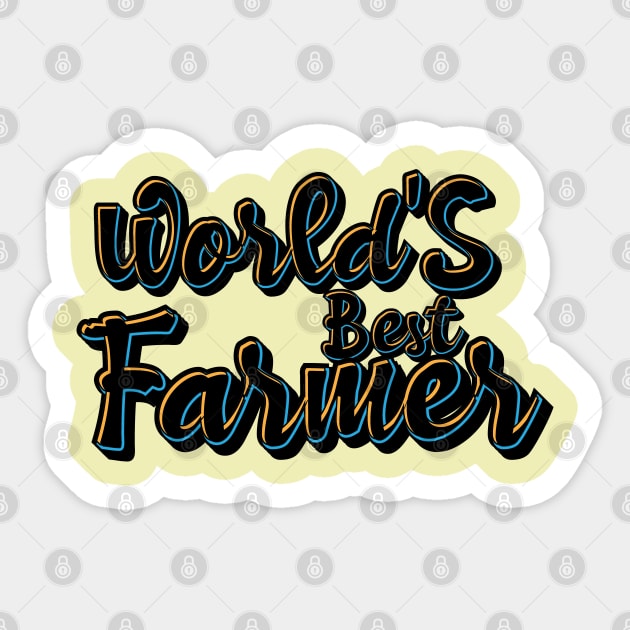 World's Best Farmer Sticker by Eldorado Store